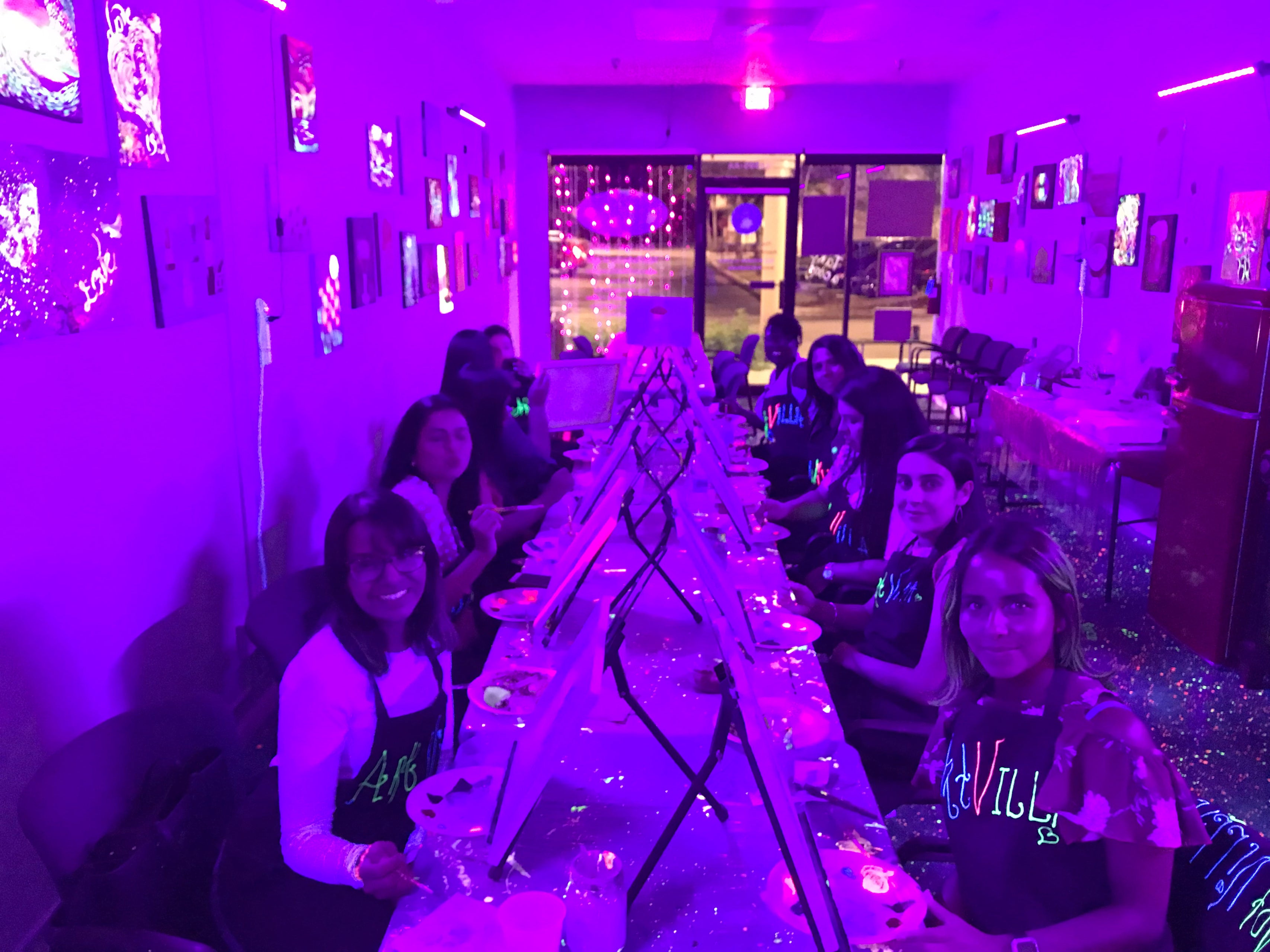 1/14 2pm Family Sip, Paint & Glow SLIME ArtVilla Studio in Boca Raton